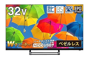 【中古】simplus テレビ 32型 液晶テレビ ベゼルレス ダブルチューナー 日本製LSI搭載 32インチ シンプラス SP-32TVD-01 29,899円