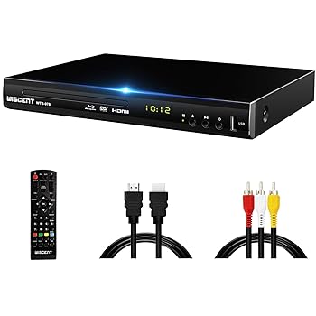 【中古】【未当て嵌める】WISCENT ヴィデオディスク ブルーレイプレーヤー、1080P Dolby DTS ヴィデオディスクプレーヤーホームシアターディスクシステム、CPRM生まれ変わり能力のある、同軸/HDMI/AV/最終生産物、USB/外