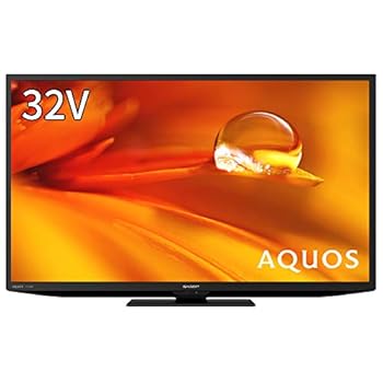 【中古】【未使用】シャープ 液晶 テレビ 32V型 AQUOS 2T-C32DE-B ハイビジョン 外付けHDD 裏番組録画対応 直下型LED搭載 USB端子×2系統 (整備済み品)