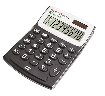 【中古】AURORA ECOCALC 12DIG SEMIDESK MODEL BLK