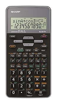 【中古】シャープ 関数電卓 D.A.L. 入力電池式 シルバーグレー EL-531TH|AJIMURA-SHOP