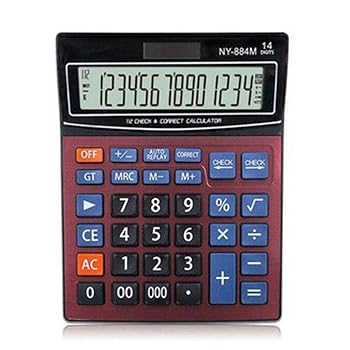【中古】【未使用】計算機 ソーラー電卓でのためにオフィスや家庭レッド 事務用品 オフィス用品 仕事用 (Color : Red, Size : One size) 7,567円