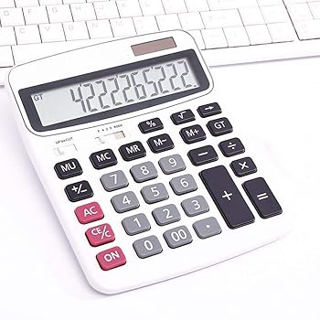 【中古】電卓 電卓12桁デュアルパワーコンピュータ太陽ミュート算術 卓上計算機 (Color : White, Size : 15.3x18.5cm)｜AJIMURA-SHOP