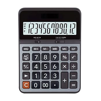 【中古】【未当て嵌める】勉強机とっ始め計算器 計算器売り買い所専用携帯型大型名取り草大画面見せびらかす12桁計算器 判然たるな数えること 日用品雑貨・文房具・手芸-その他