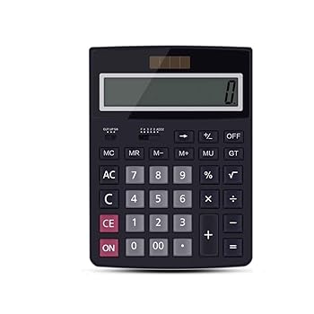 【中古】【未使用】デスクトップ電卓 電卓多機能ソーラーデュアル電源電卓ワイドスクリーン電卓12桁大型ボタンの学生オフィス 正確な計算 (Color : A)|AJIMURA-SHOP