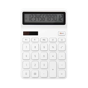 【中古】電卓 デスクトップ電卓敏感なワイドスクリーンの節電ホームスタディ工事事務所ギフト 商人の計算に適しています (色 : White, Size : 16.2x10.8c｜AJIMURA-SHOP