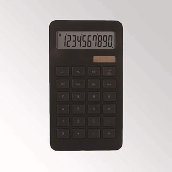 【中古】【未使用】電卓 から選択する四色ソーラー電卓デュアルパワー10桁デスクトップバーコンピュータ ビジネス電卓 (色 : Black, Size : 17x9.6cm)|AJIMURA-SHOP