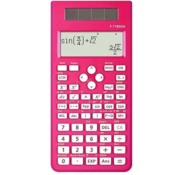 【中古】【未使用】関数電卓-学校/家庭/オフィス-ボタン電池-基本機能-パーティー/ギフト/イベント (Color : Pink)