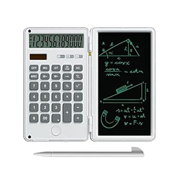 【中古】実務電卓電卓とライティングパッド基本的な金融オフィス用の繰り返しライティングタブレットを備えた12桁の大型液晶ディスプレイデスク電卓 家庭|AJIMURA-SHOP
