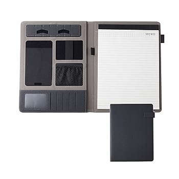 【中古】バインダー システム手帳 ビジネス手帳 A4 メモ帳 フォルダー 多機能 バインダー 防水 PU革製 電卓付き ビジネスオフィス用品 卒業記念品 男女兼｜AJIMURA-SHOP