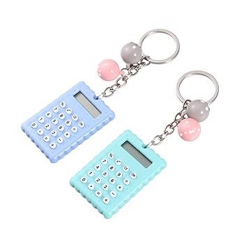 【中古】【未使用】STOBOK 2個 ミニ 電卓 キーリング 電卓 クリエイティブ ミニ 電卓 ポケット 電卓 ミニ キーホルダー キー用 ミニ キーホルダー ポータブル 電卓