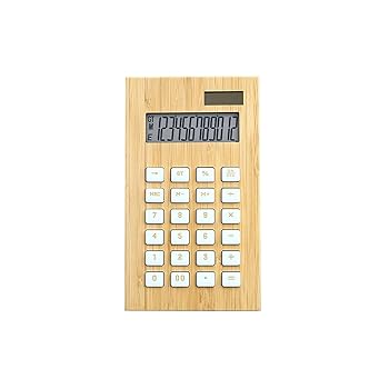 【中古】木製ソーラー電卓、12桁大型ディスプレイ、オフィス学習、1個|AJIMURA-SHOP