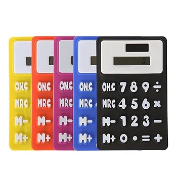 【中古】ポータブル8電子電卓ソフトシリコン折りたたみ式電卓ハンドヘルドデスクトップ電卓用｜AJIMURA-SHOP