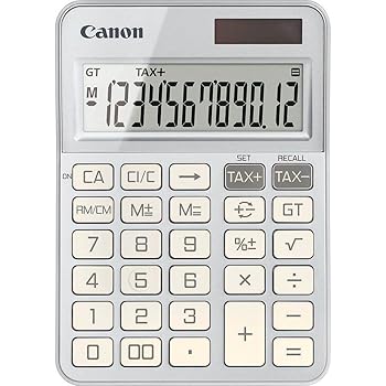 【中古】【未使用】Canon KS-125KB-SL、関数電卓、学校やビジネスに適しており、デュアルパワーバッテリー、税金計算、大きな全体機能、大きな直立角度ディスプレイ｜AJIMURA-SHOP