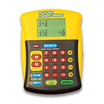 【中古】【未当て嵌める】ラーニング リソーシズ 楽しげに学べる分数計算器 See ‘N’ Solve Fraction Calculator 分数数えること機 算術教材 分数の数えることができる計算器 EI8479 置き目品
