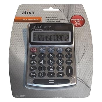 【中古】【未当て嵌める】Ativa 12桁学習机とっ始め徴租数えること機
