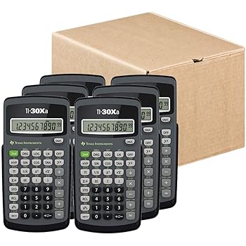 【中古】【未使用】Texas Instruments TI-30Xa 関数電卓/カートン 6つの電卓。