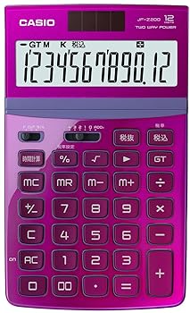 【中古】【未使用】カシオ デザイン電卓 ジャストタイプ 12桁 JF-Z200PK-N ピンク|AJIMURA-SHOP