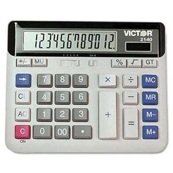 【中古】【未使用】2140 デスクトップビジネス電卓 12桁 Lcd 合計2個|AJIMURA-SHOP