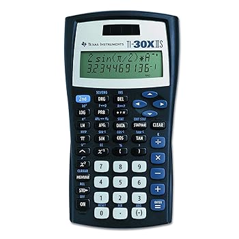 【中古】【未当て嵌める】Texas Instruments TI-30X IIS 2生産ライン1価関数計算器 黒いこと 青色の声遣い (2、黒いこと)