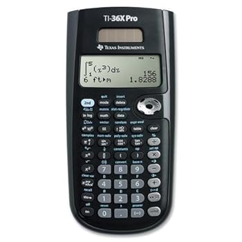 【中古】【未当てはめる】TI-36X Pro Texas Instruments TI-36X Pro 1価関数計算器 - 16桁 - LCD - 蓄電池/ソーラーワット数 - 黒いこと - 各1個。