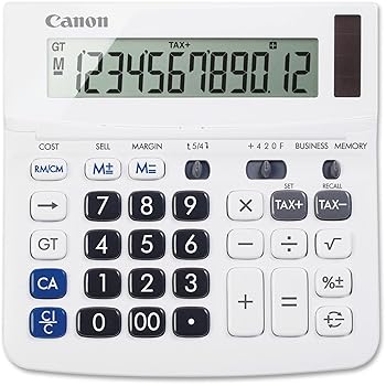 【中古】【未使用】Canon TX220TSII デスクトップ電卓 12桁 ホワイト｜AJIMURA-SHOP