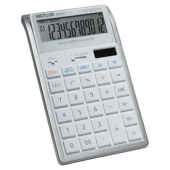 【中古】Victor 12桁チェックと正しいデスク電卓 ホワイト｜AJIMURA-SHOP 10,370円