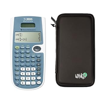 【中古】TI 30 XS マルチビュー関数電卓 + WYNGS 保護ケース ブラック｜AJIMURA-SHOP