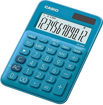 【中古】Casio ms-20uc-buカラフル電卓ms20ucブルー|AJIMURA-SHOP