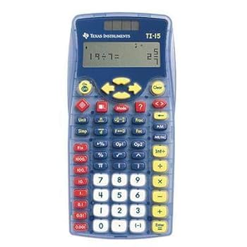 【中古】【未使用】Texas Instruments TI15BK TI-15 エクスプローラー電卓 ブルー｜AJIMURA-SHOP