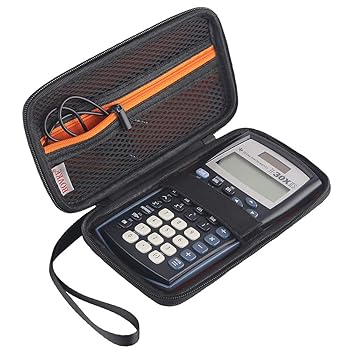 【中古】【未使用】BOVKE 関数電卓キャリーケース Texas Instruments TI-30X IIS 2ライン 科学BA II Plus 金融電卓用 ブラック|AJIMURA-SHOP