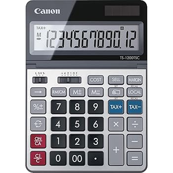 【中古】Canon USA 2468C001 Canon TS-1200TSC デスクトップ電卓 LCDディスプレイ付き