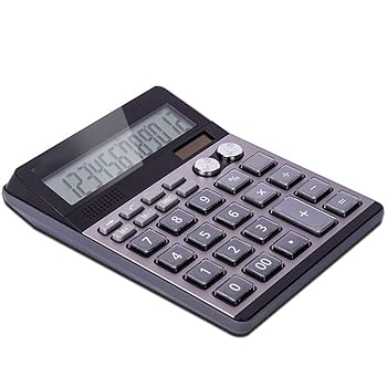 【中古】電卓 デュアルモード電卓電卓ビジネスファイナンスオフィスコンピュータ電卓オフィス (色 : グレー, Size : 20.2x15cm)|AJIMURA-SHOP