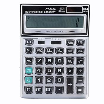 【中古】計算器 水晶名取り草計算器の利益の執務室と教え子のデュアルパワーサプライ 商行為計算器 (色 : White, Size : One size)