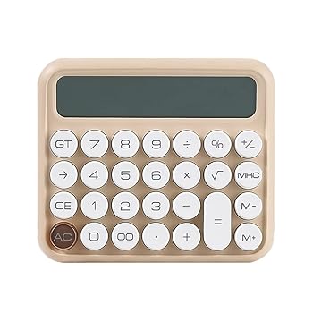 【中古】HADWAO 2023 新かわいい 電卓 計算機 12桁 電子計算機 丸ボタン 大型LCDディスプレイ 電卓 おしゃれ かわいい 滑り止め 持ち運び便利 日常と基本｜AJIMURA-SHOP