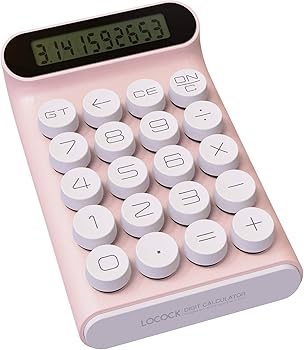 【中古】【未使用】メカニカルスイッチ電卓 日常と基本的なオフィス用 10桁の大きなLCDディスプレイ機械式ボタン電卓金融ビジネス オフィスかわいい学生ファッショ|AJIMURA-SHOP