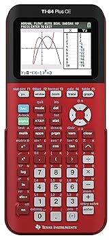 【中古】Texas Instruments TI-84 Plus CE Radical Red Graphing Calculator