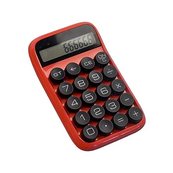 【中古】電卓 オフィスや学校で使用される機械電卓多機能デジタルLCD関数電卓 ビジネス電卓 (色 : Red, Size : One size)|AJIMURA-SHOP