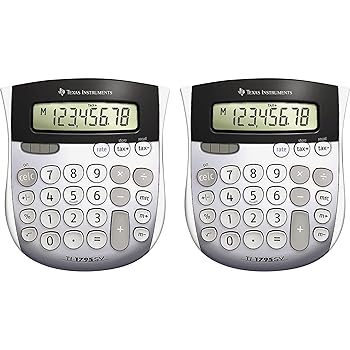【中古】【未使用】Texas Instruments TI1795SVBD 電卓ミニ、デュアルパワー 4-7/8 x5-2/3 x インチ、2/PK｜AJIMURA-SHOP