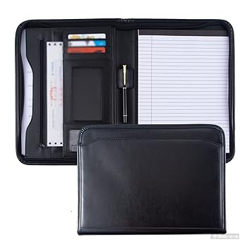【中古】【未使用】JJZXD A4電卓を持つ多機能レザーオーガナイザーファイルフォルダ (Color : A)|AJIMURA-SHOP
