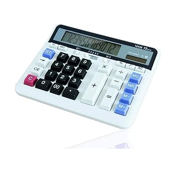 【中古】SHYPYG 電卓、12桁の太陽電池の基本的な電卓、大型LCDディスプレイオフィス電卓付き太陽電池デュアルパワー