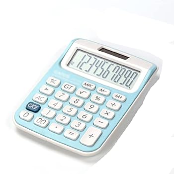 【中古】【未使用】10桁卓上電卓大型ボタン金融ビジネス会計ツールボタンストラップ付きポータブル (Color : A)