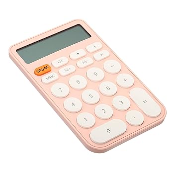 【中古】【未当て嵌める】PATIKIL 勉強机とっ始め計算器 12桁 大型 LCD見せびらかす 計算器 乾電池駆動動力 手持ち式 判定基準計算器 事務所 住まい用 サクラ色 日用品雑貨・文房具・手芸-その他