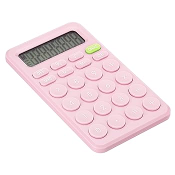 【中古】PATIKIL デスクベーシック かわいい電卓 デスクトップ電卓 バッテリー駆動 8桁の大型LCDディスプレイ オフィスホームスタイル1用 ピンク