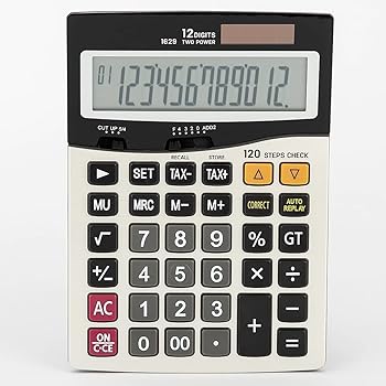 【中古】N/A 計算機ユニバーサルプログラマー120-税計算機12桁のバッテリー＆ソーラーデュアルパワーメタル表面オフィス