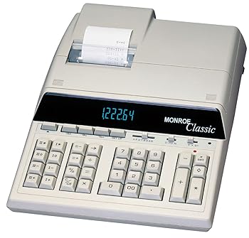 【中古】Monroe ULTIMATE 学習机とっ始め12桁刷り上げる/見せびらかす計算器 IKT 黒いこと