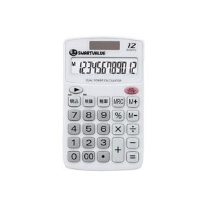 【中古】【未使用】(業務用100セット) ジョインテックス ハンディ電卓 ホワイト K073J