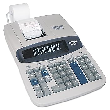 【中古】Victor 15606 1560 ? 6 2色リボン印刷電卓、ブラック/レッド印刷、5.2 Lines/sec