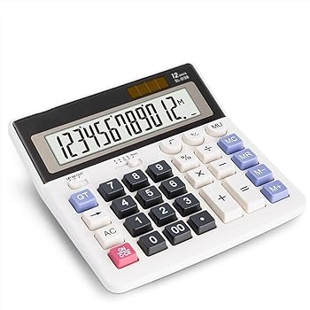 【中古】HANIIC-952 卓上電卓、財務事務用電卓、12ビットバッテリー、ソーラー二重電源