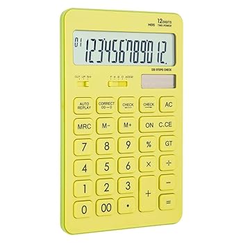 【中古】【未使用】HANIIC-952 電卓プラスチック-12桁120ステップバッテリーとソーラーデュアルパワービッグディスプレイを確認する(C)